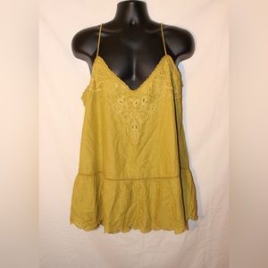 Women’s Anthropologie Let Me Be Lace Peplum Tank Size 8